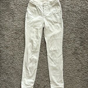 White jeans Lauren Conrad high rise skinny jeans